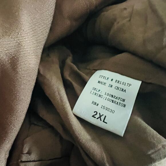 Heyson All Day Full Wide Leg Button Down Jumpsuit Size 2XL NWT - Picture 6 of 10